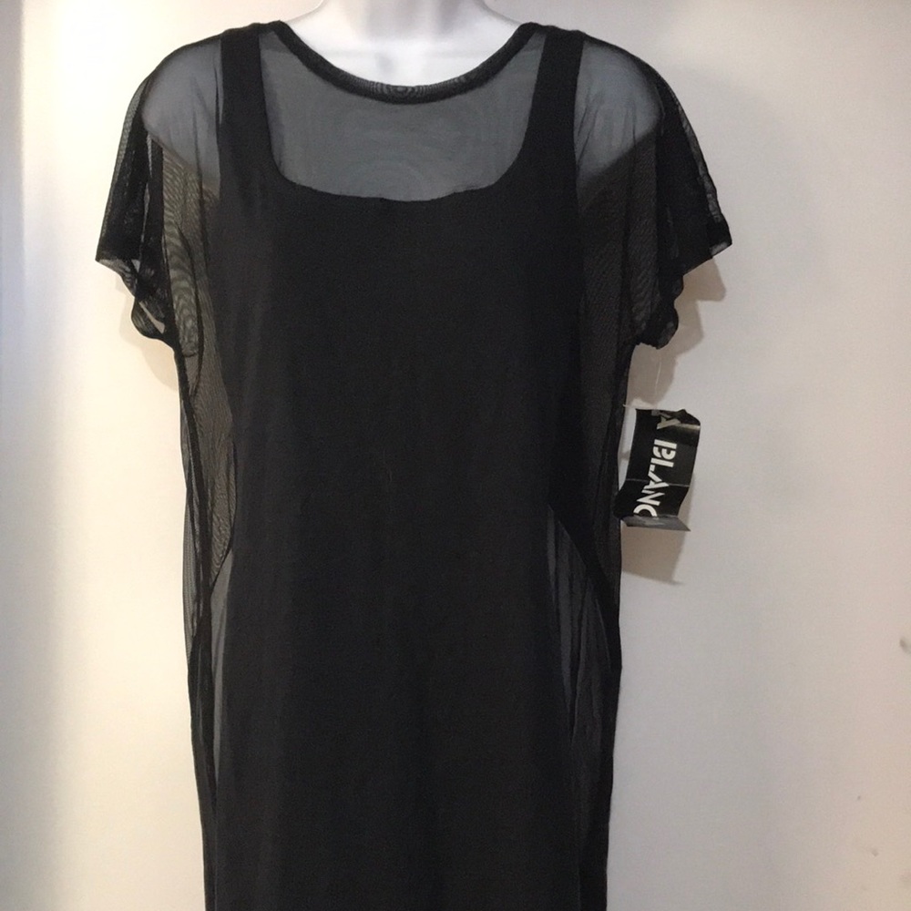 ☀️Miami Black Mesh Slit Side Dress☀️